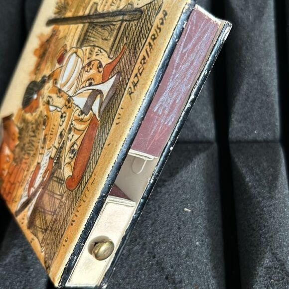 Tile Handmade  Match Storage Box 4 Drawers Strikers, no matches, 4.5x4.5” - Picture 2 of 5